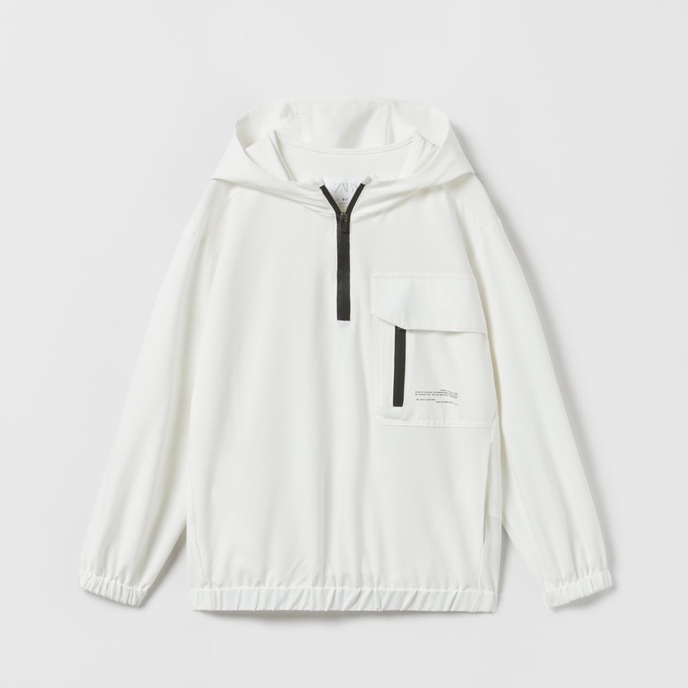 SPORTY STRETCH KANGAROO SWEATSHIRT